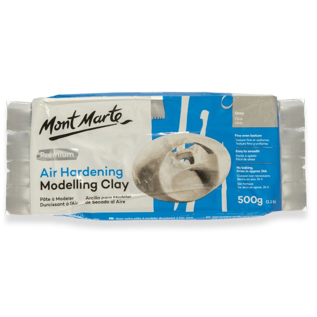 Mont Marte Air Hardening Modelling Clay - Grey 500gm