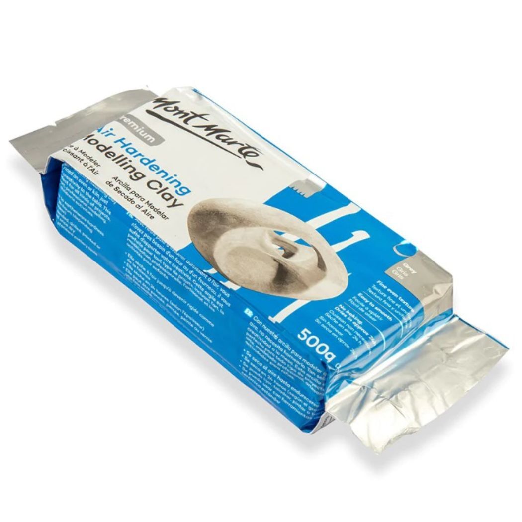 Mont Marte Air Hardening Modelling Clay - Grey 500gm