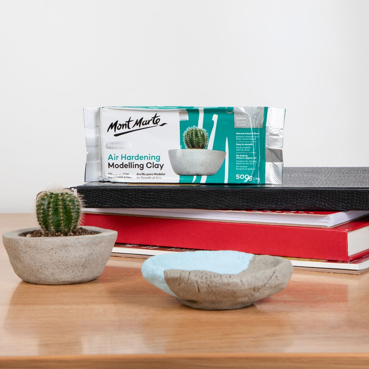 Mont Marte Air Hardening Modelling Clay - Granite 500gm