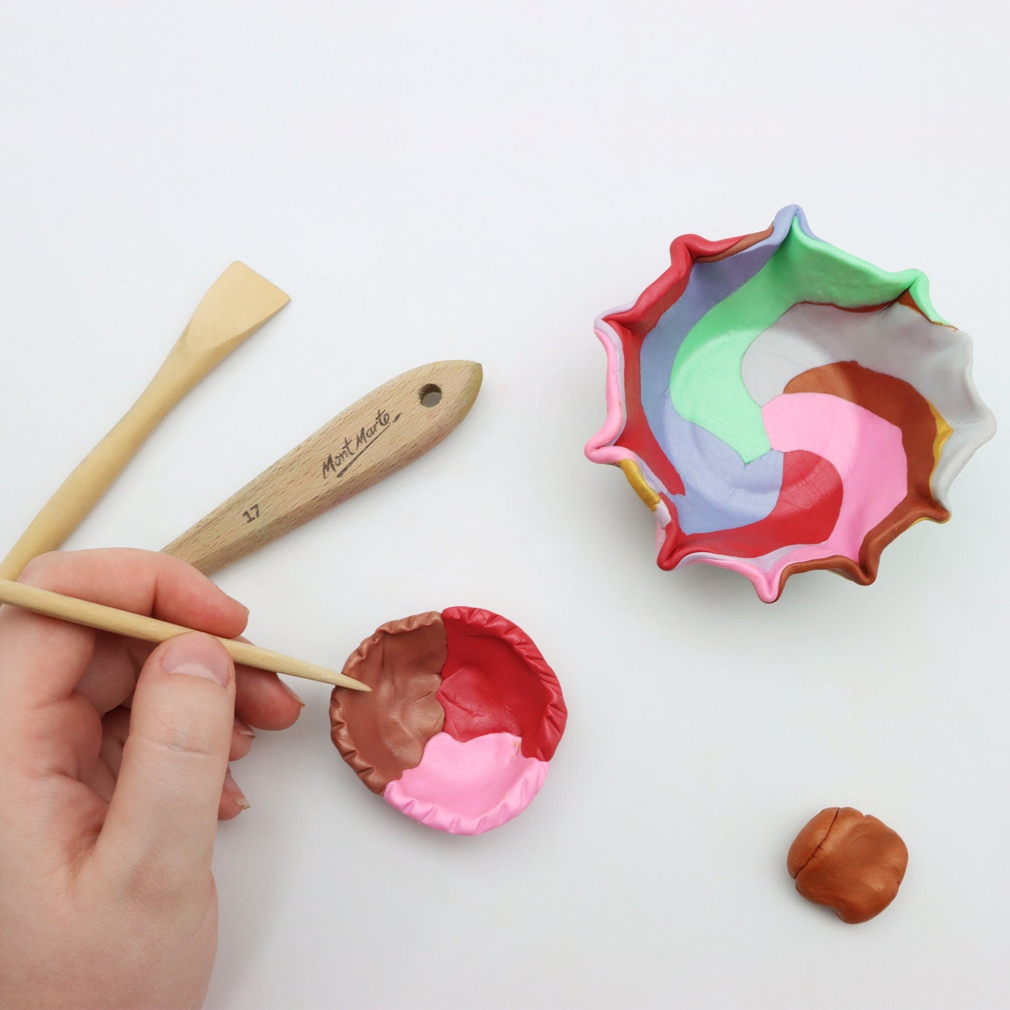 Mont Marte Make n Bake Polymer Clay 10pc - Metallic