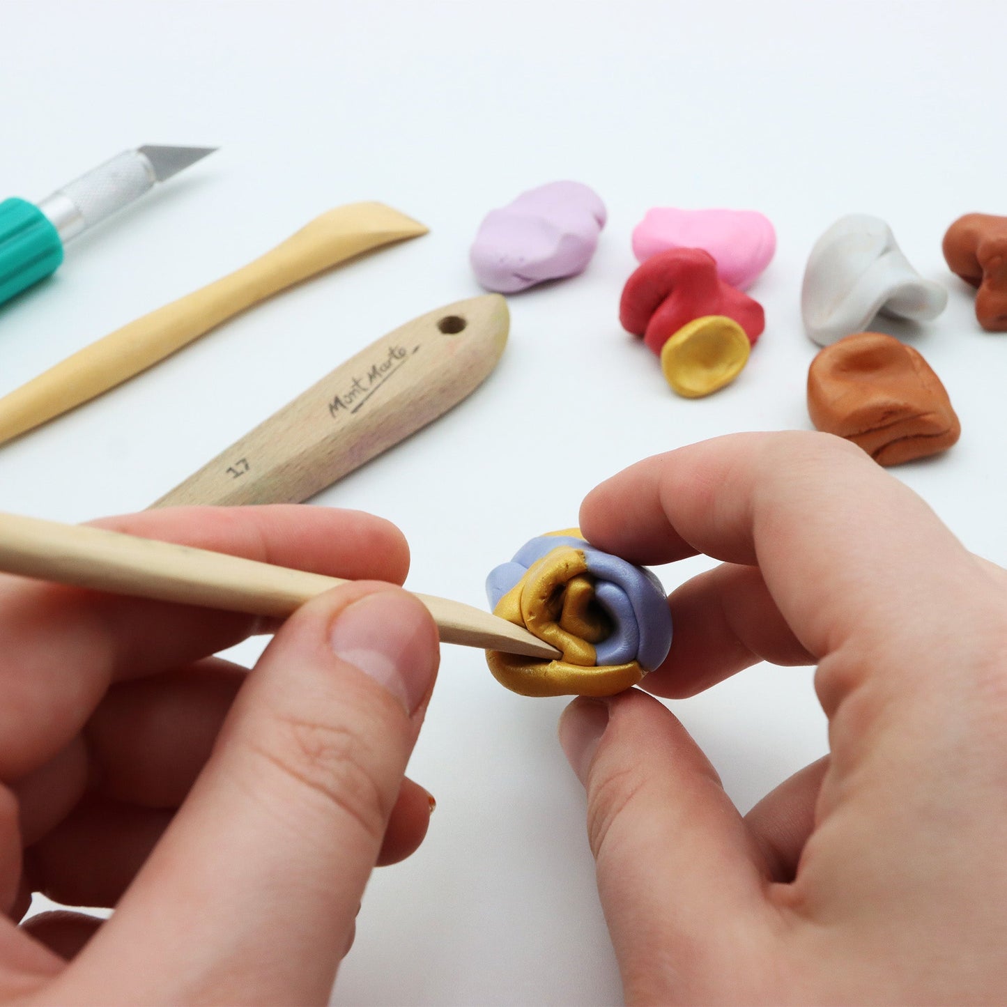 Mont Marte Make n Bake Polymer Clay 10pc - Metallic