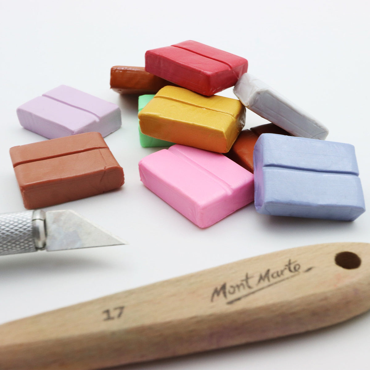 Mont Marte Make n Bake Polymer Clay 10pc - Metallic