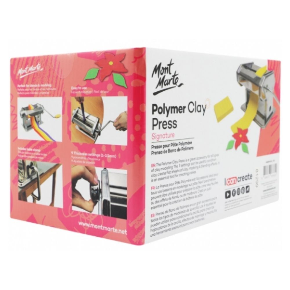 Mont Marte Polymer Clay Press - Rolling / Conditioning Machine