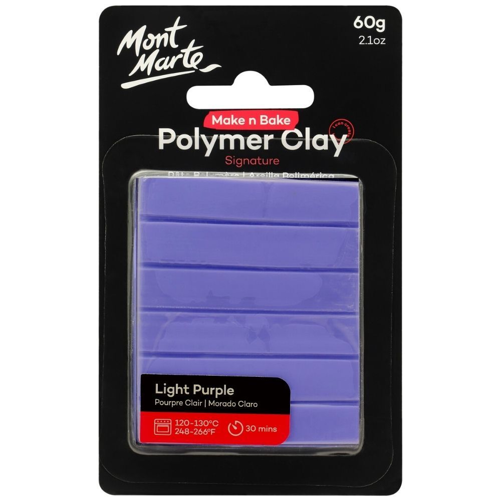 Mont Marte Make N Bake Polymer Clay 60g - Light Purple