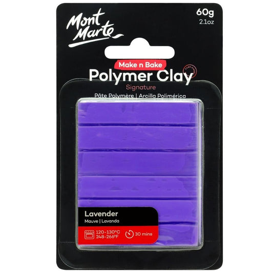 Mont Marte Make N Bake Polymer Clay 60g - Lavender