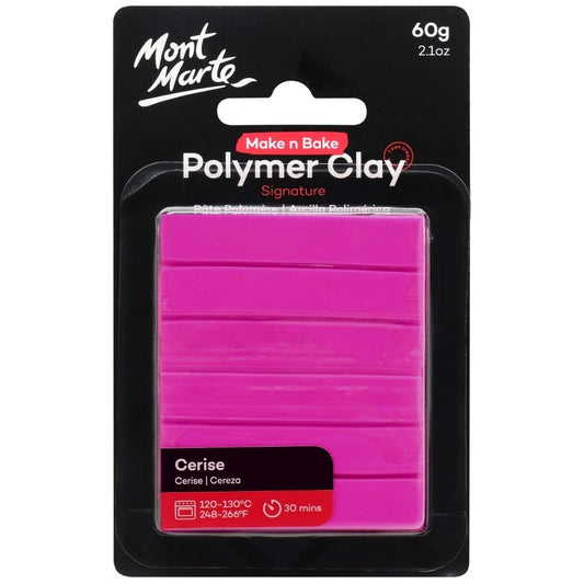 Mont Marte Make N Bake Polymer Clay 60g - Cerise