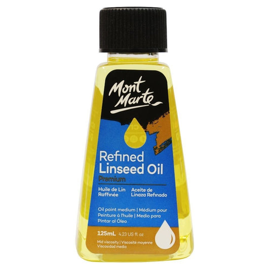 Mont Marte Oil Medium - Refined Linseed Oil 125ml