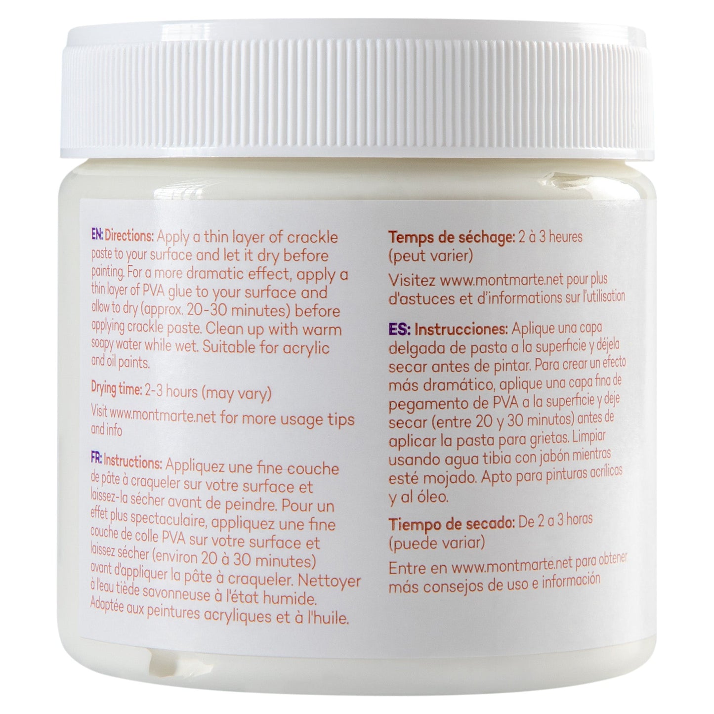 Mont Marte Acrylic Medium - Crackle Paste 250ml