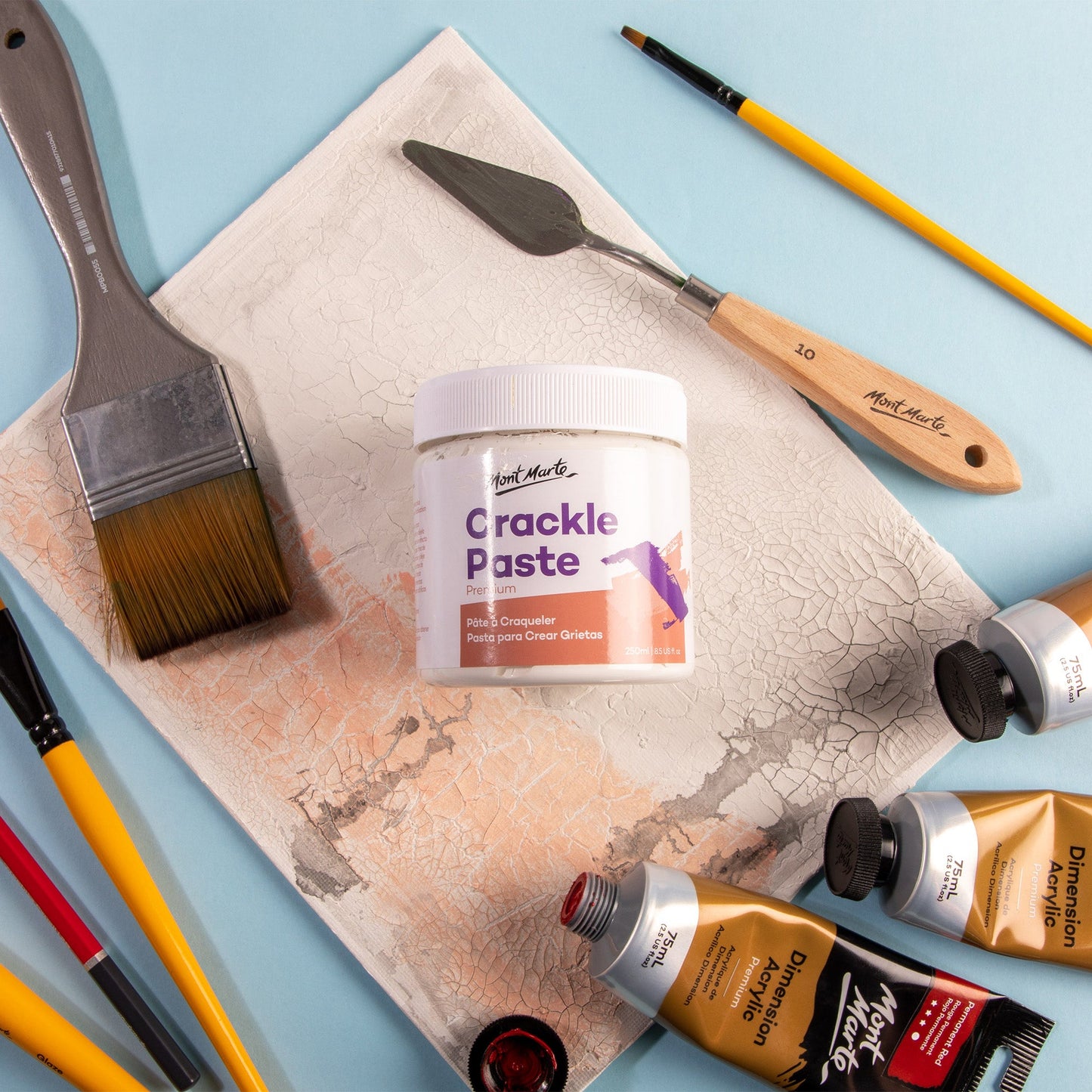 Mont Marte Acrylic Medium - Crackle Paste 250ml