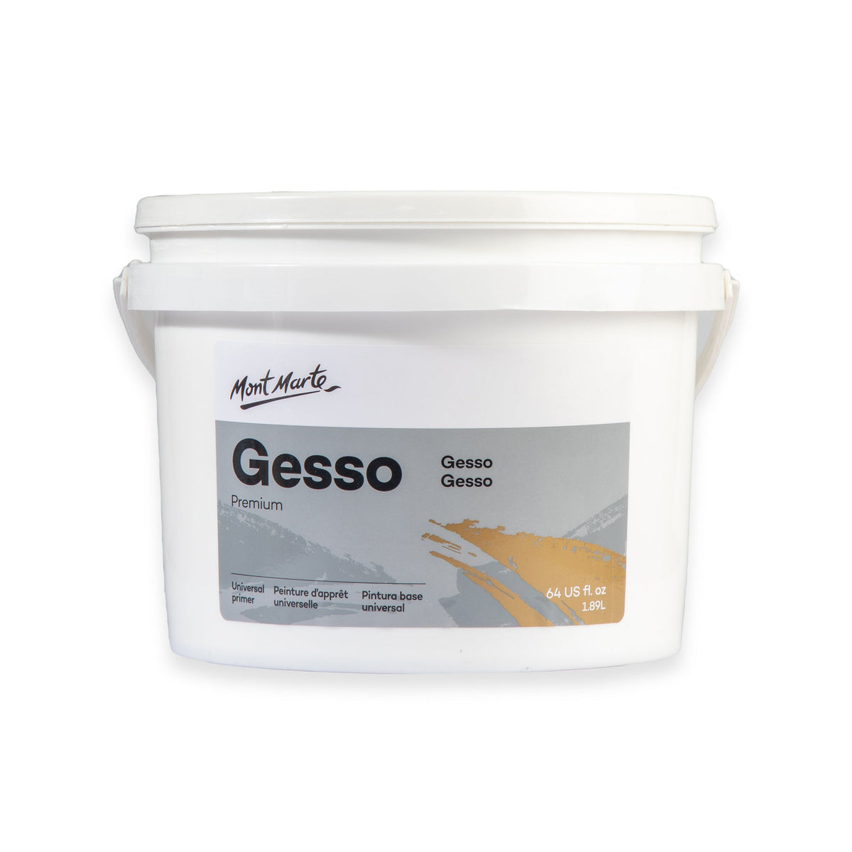 xx Mont Marte Gesso Primer - White 1.89L Tub
