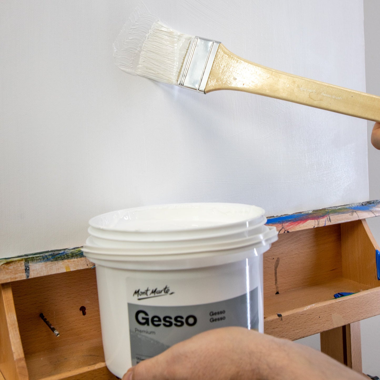 Mont Marte Gesso Primer - White 1.89L Tub