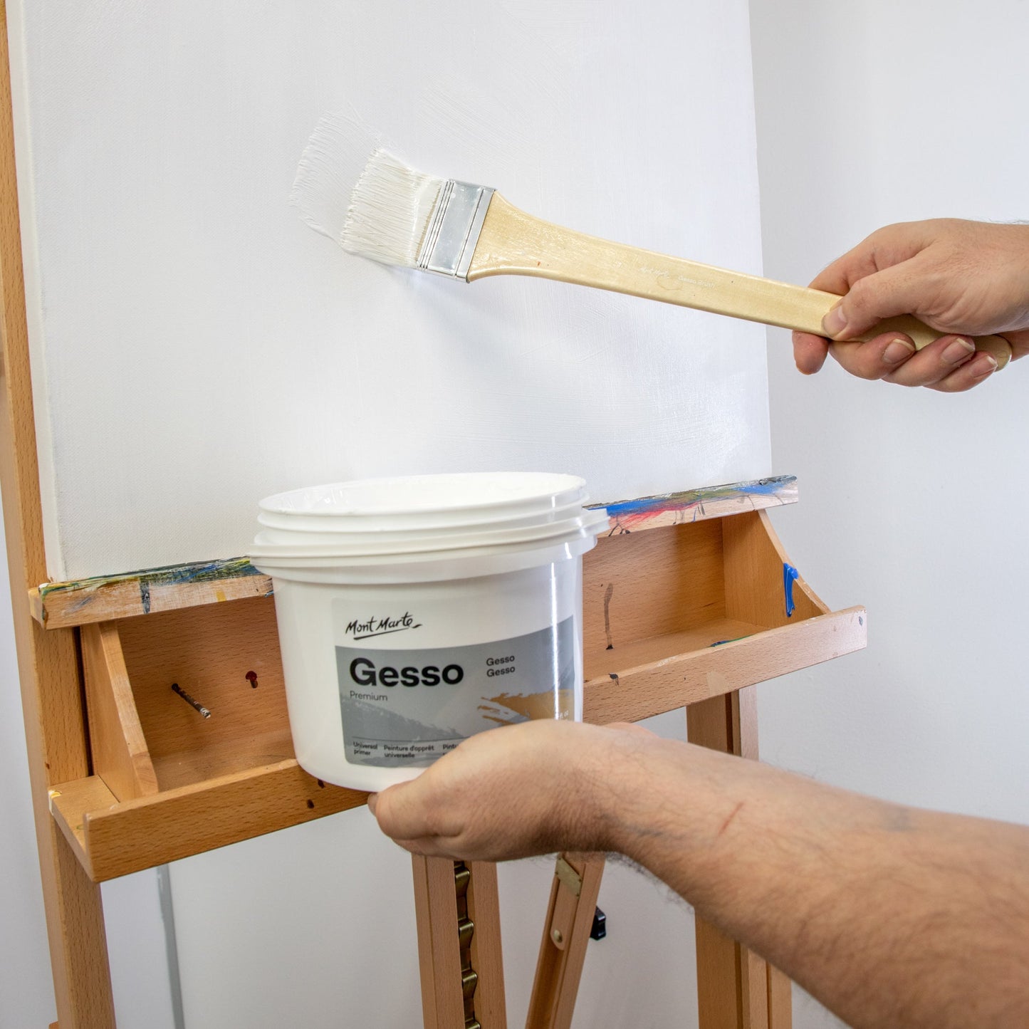 Mont Marte Gesso Primer - White 1.89L Tub