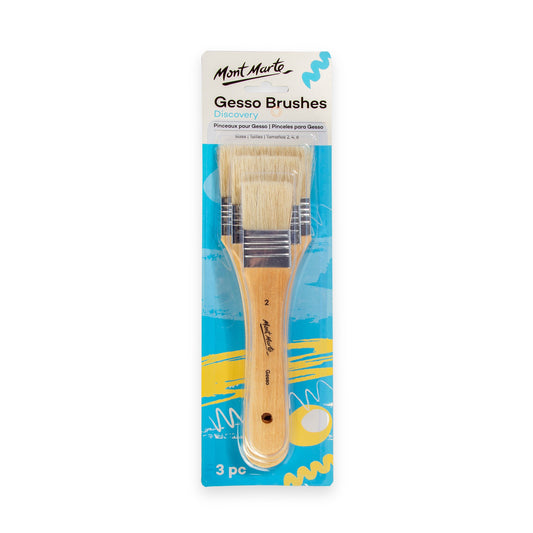 Mont Marte Paint Brush Set - Gesso Brush 3pc