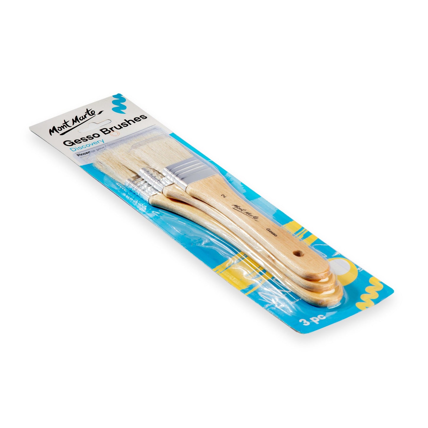 Mont Marte Paint Brush Set - Gesso Brush 3pc