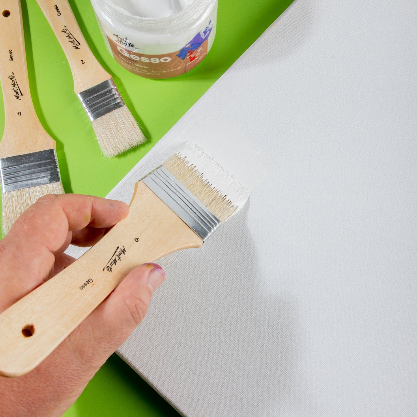 Mont Marte Paint Brush Set - Gesso Brush 3pc