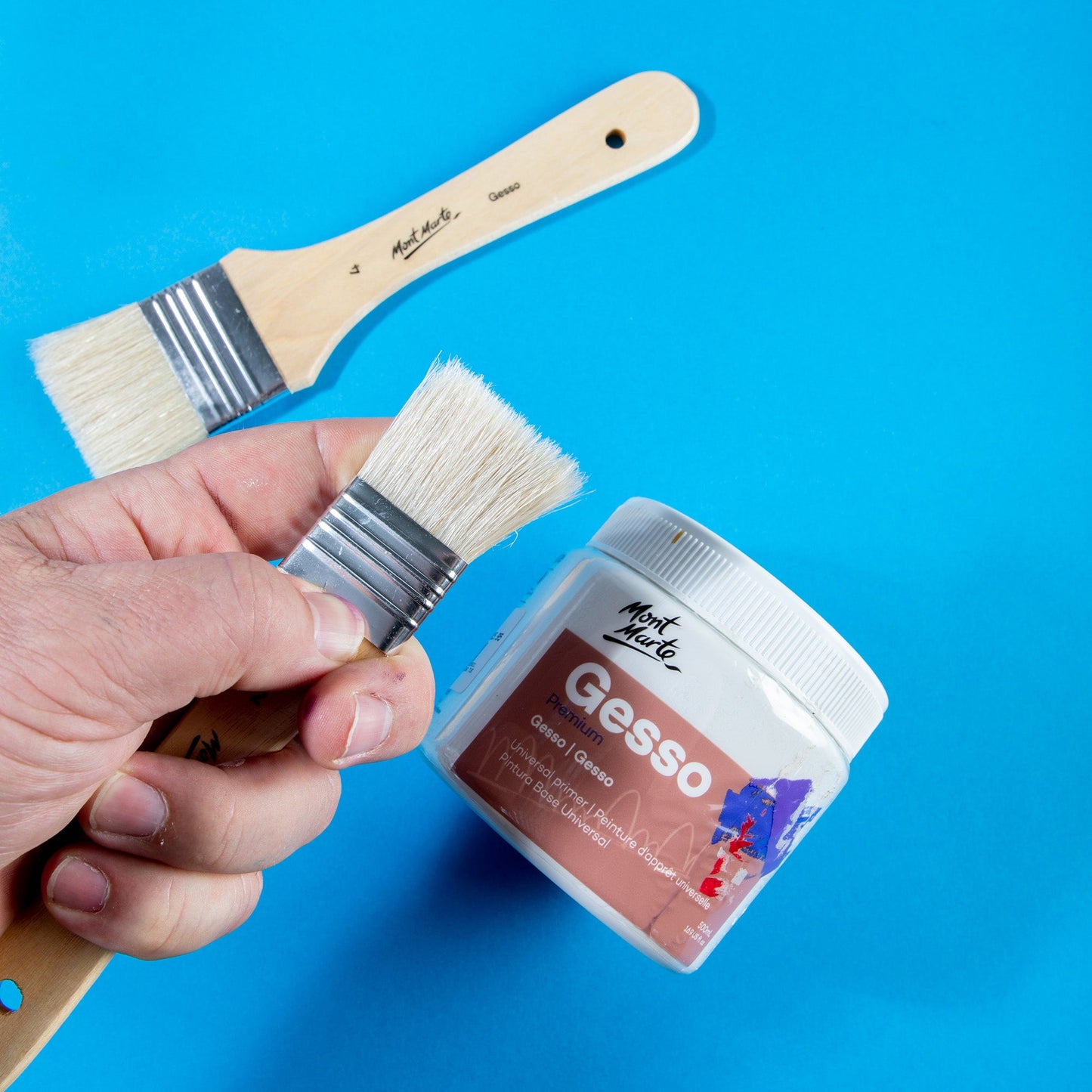 Mont Marte Paint Brush Set - Gesso Brush 3pc