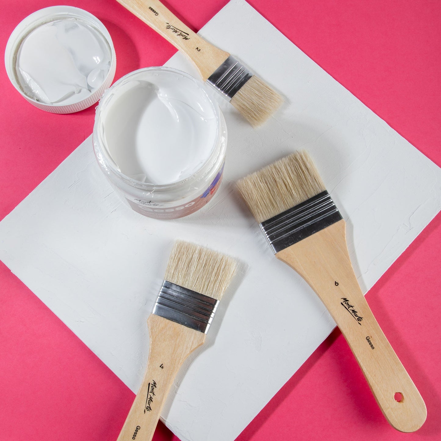 Mont Marte Paint Brush Set - Gesso Brush 3pc