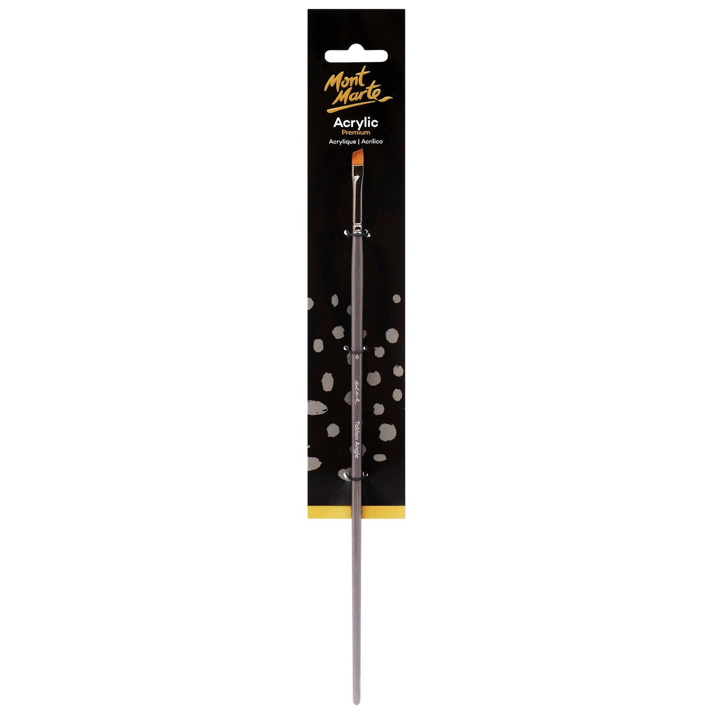 Mont Marte Artist Brush Acrylic Taklon Angle 6