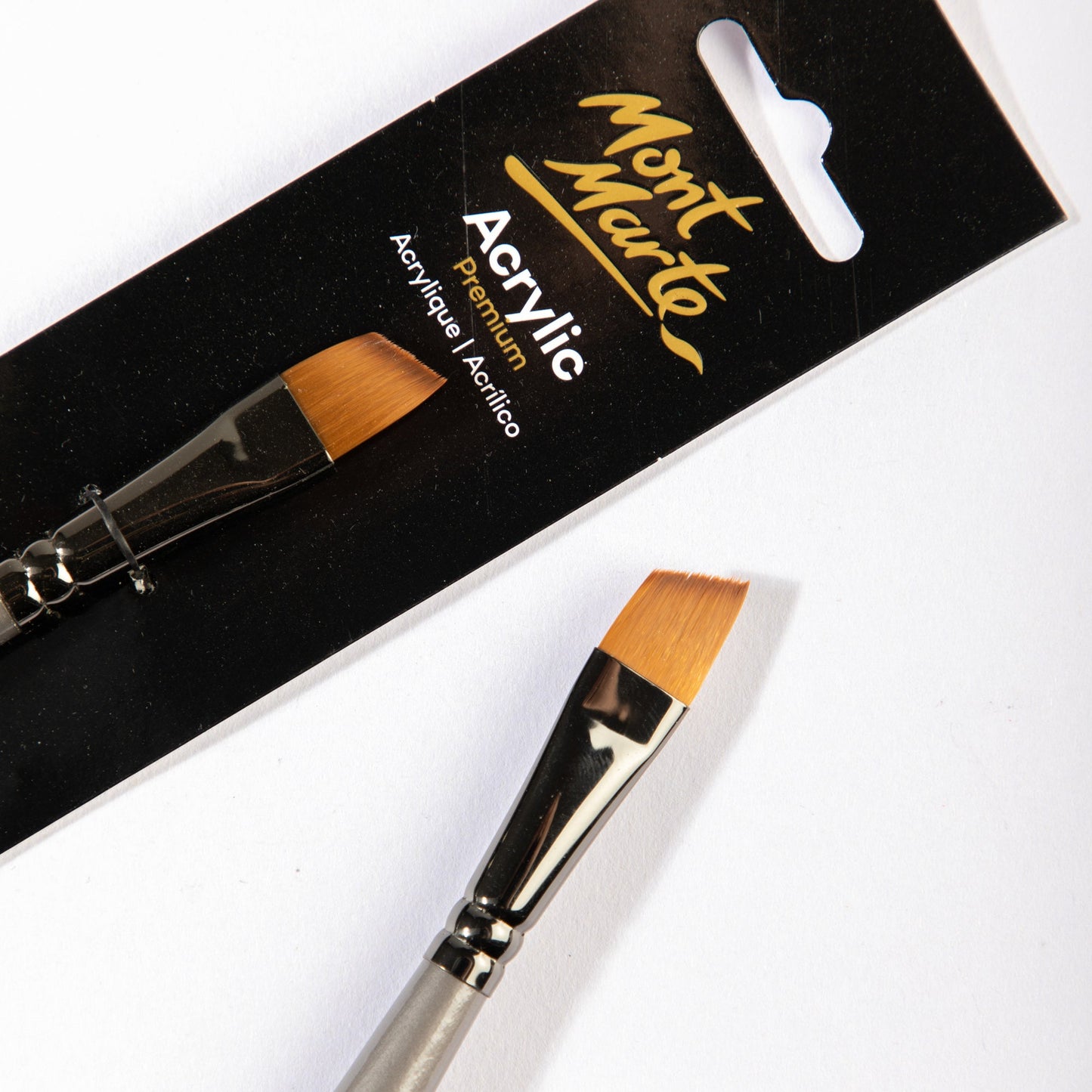 Mont Marte Artist Brush Acrylic Taklon Angle 12