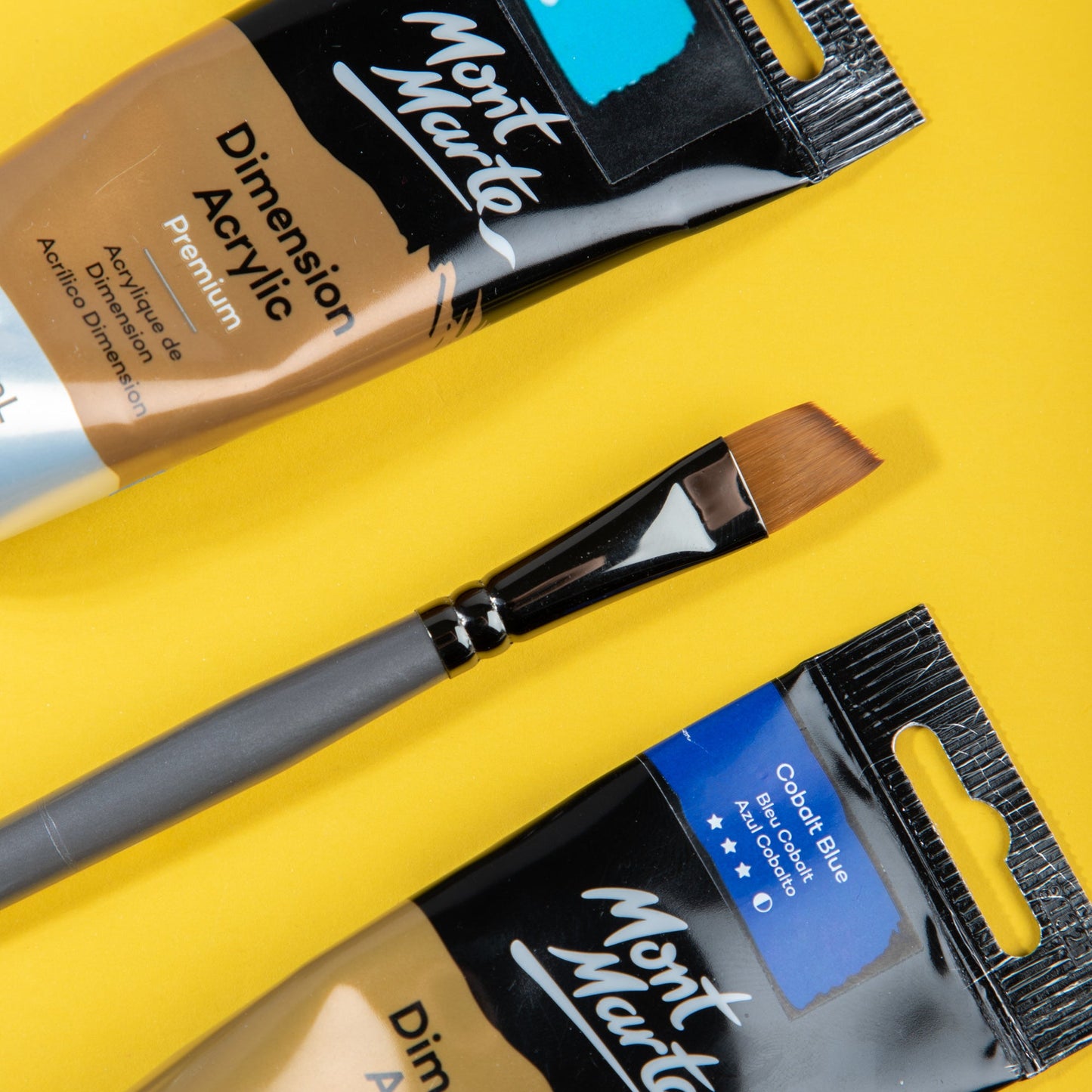 Mont Marte Artist Brush Acrylic Taklon Angle 12