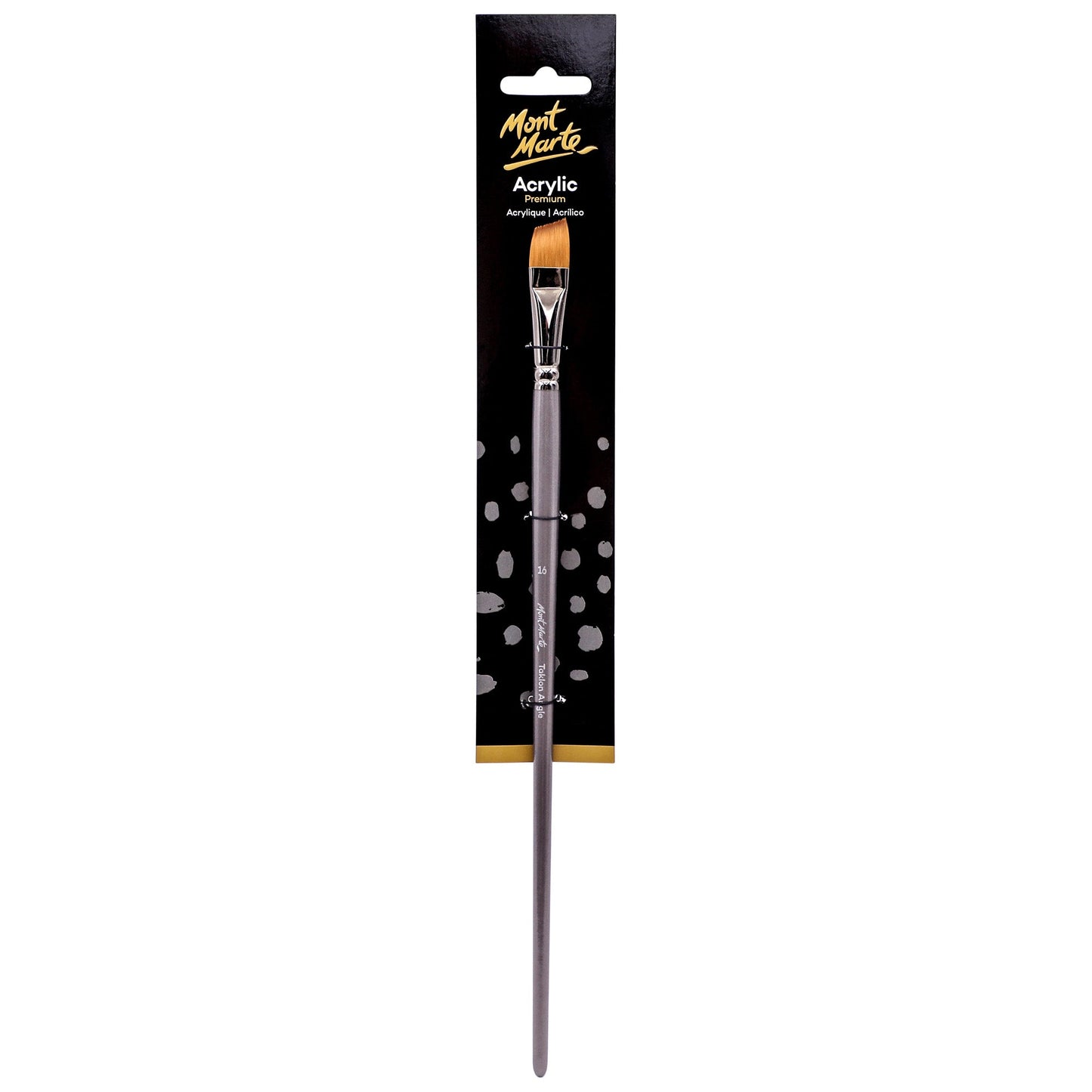 Mont Marte Artist Brush Acrylic Taklon Angle 16