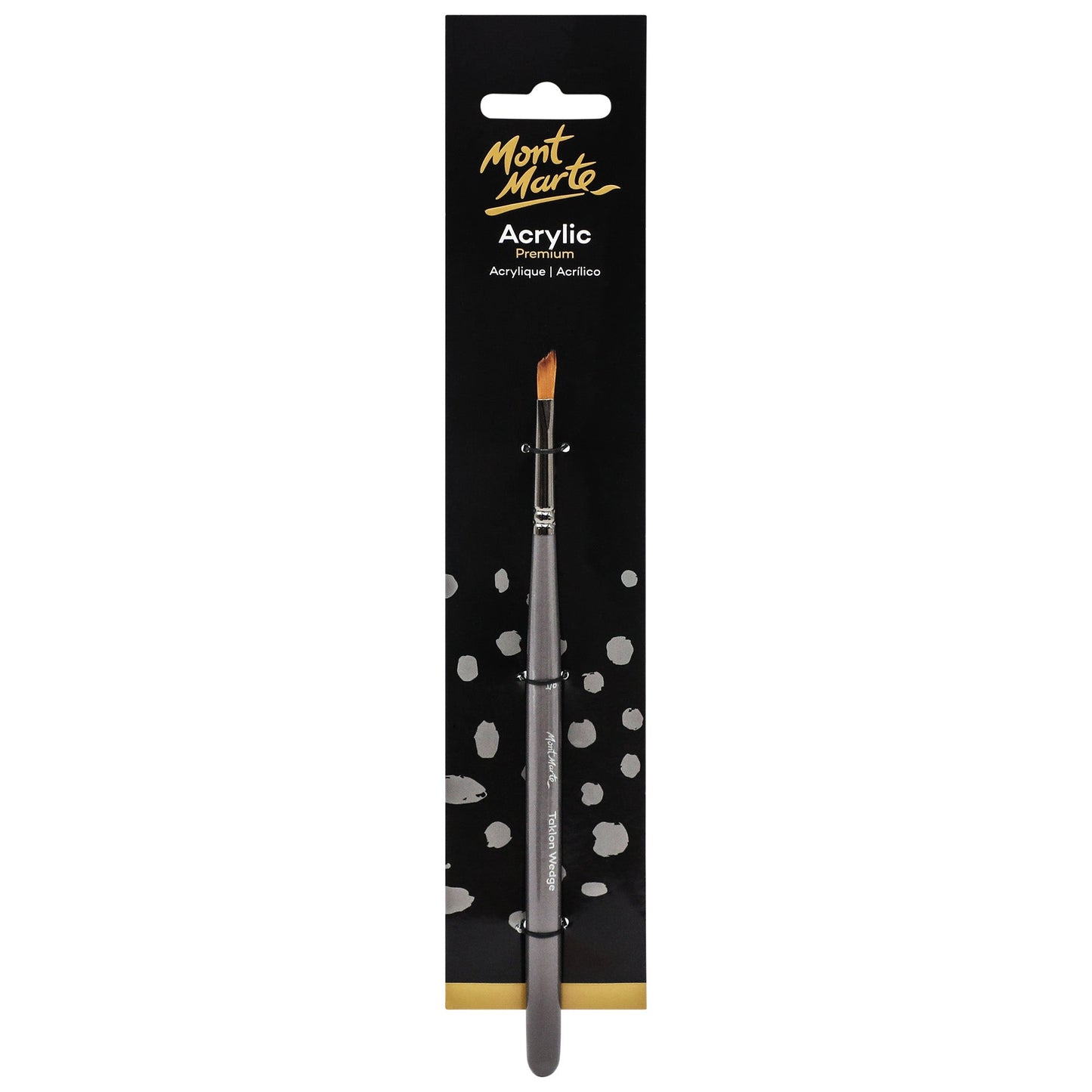 Mont Marte Artist Brush Acrylic Taklon Wedge 1/8