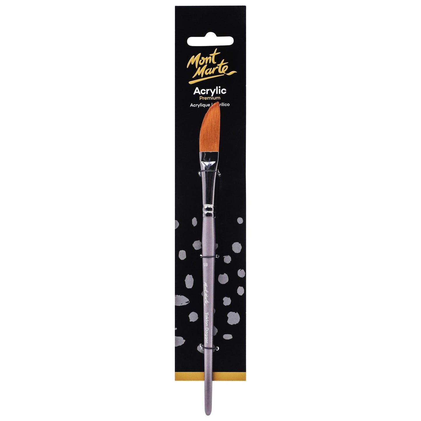 Mont Marte Artist Brush Acrylic Taklon Dagger 5/8