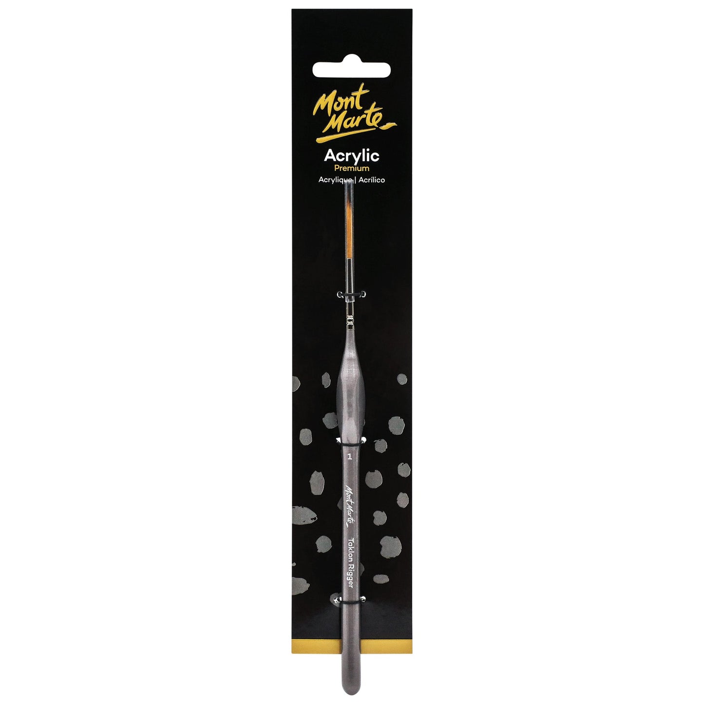 Mont Marte Artist Brush Acrylic Taklon Rigger 1