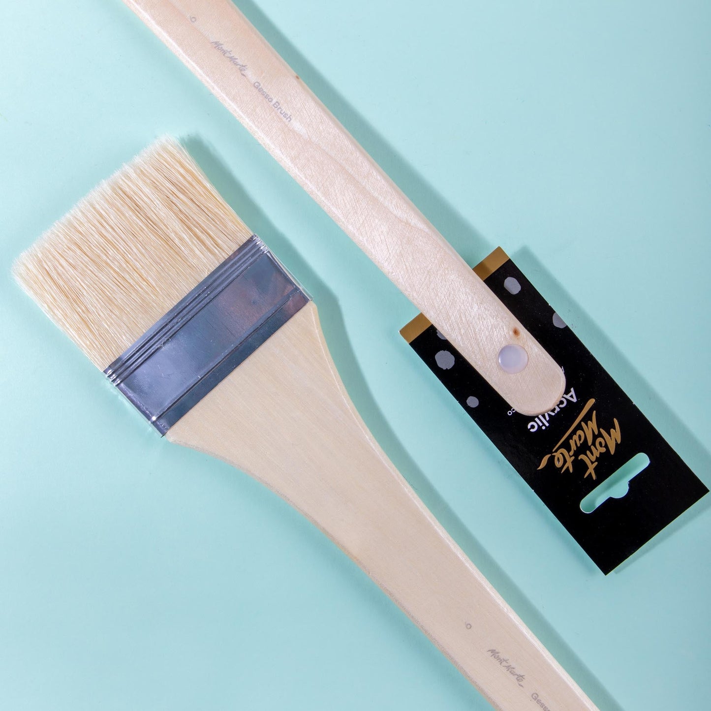 Mont Marte Artist Brush Long Handle Gesso Brush Size 6