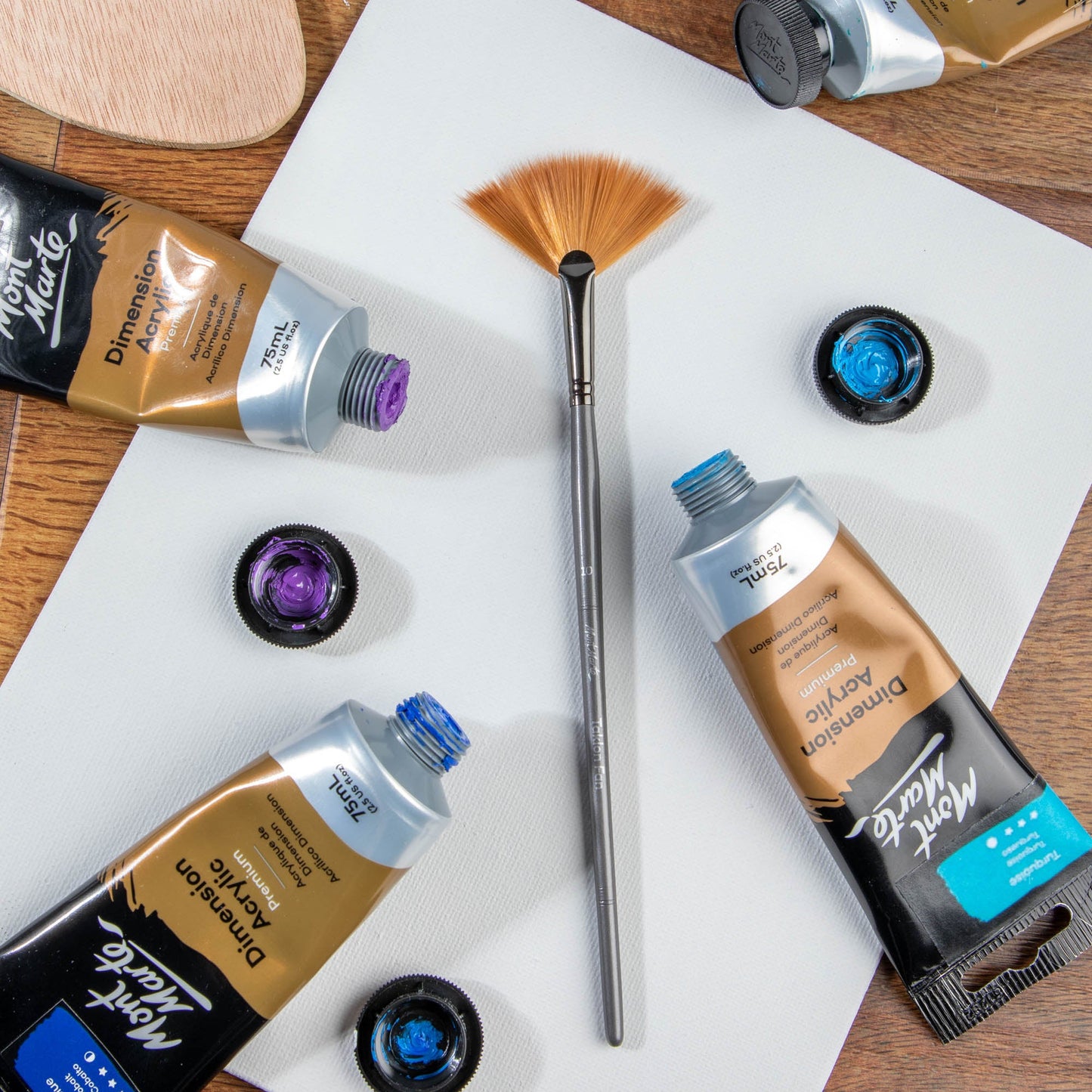 Mont Marte Artist Brush Acrylic Taklon Fan 10