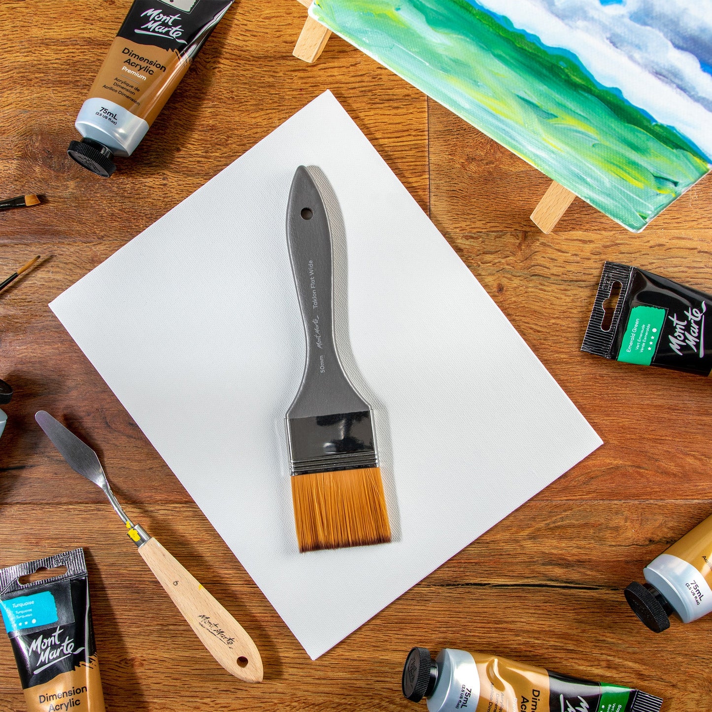 Mont Marte Artist Brush Taklon Flat Wide 50mm