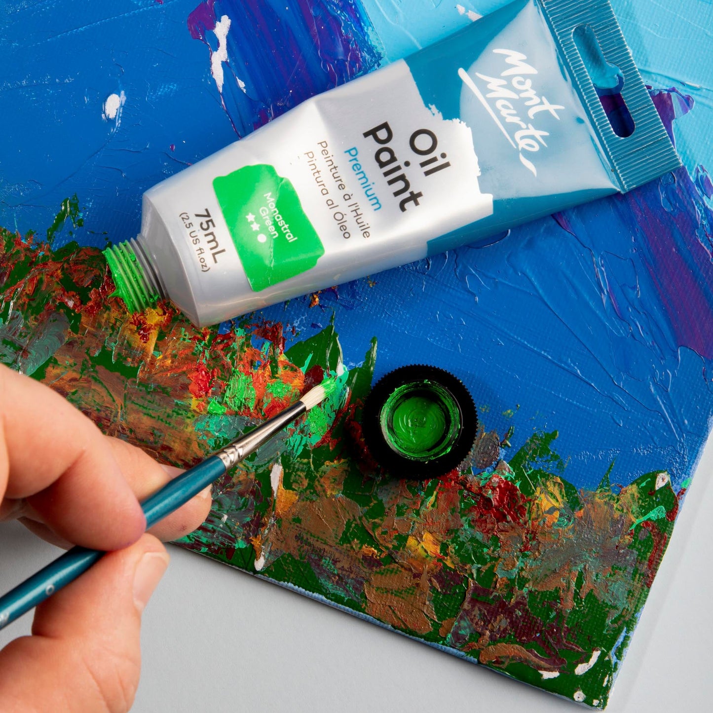 Mont Marte Artist Brush Oil Chungking Round 0
