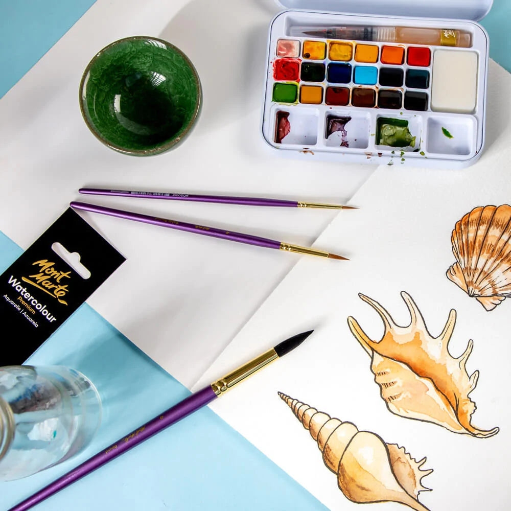 Mont Marte Artist Brush Watercolour Round 6