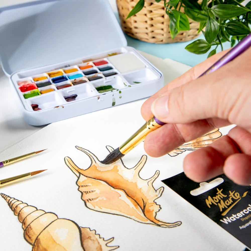 Mont Marte Artist Brush Watercolour Round 6