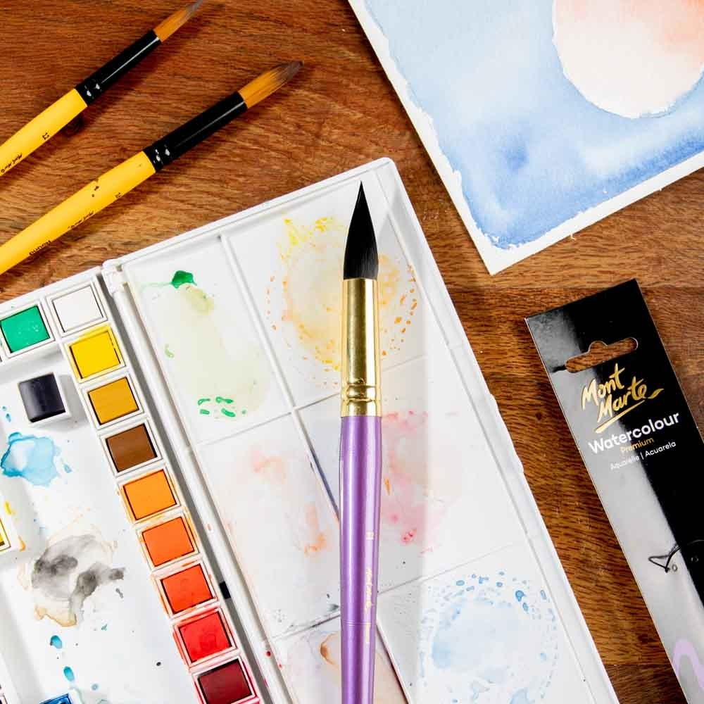 Mont Marte Artist Brush Watercolour Round 12