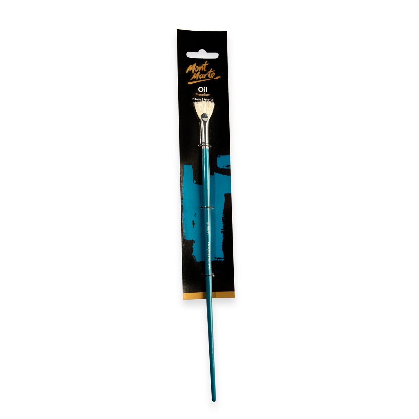 Mont Marte Artist Brush Oil Chungking Fan Narrow 4