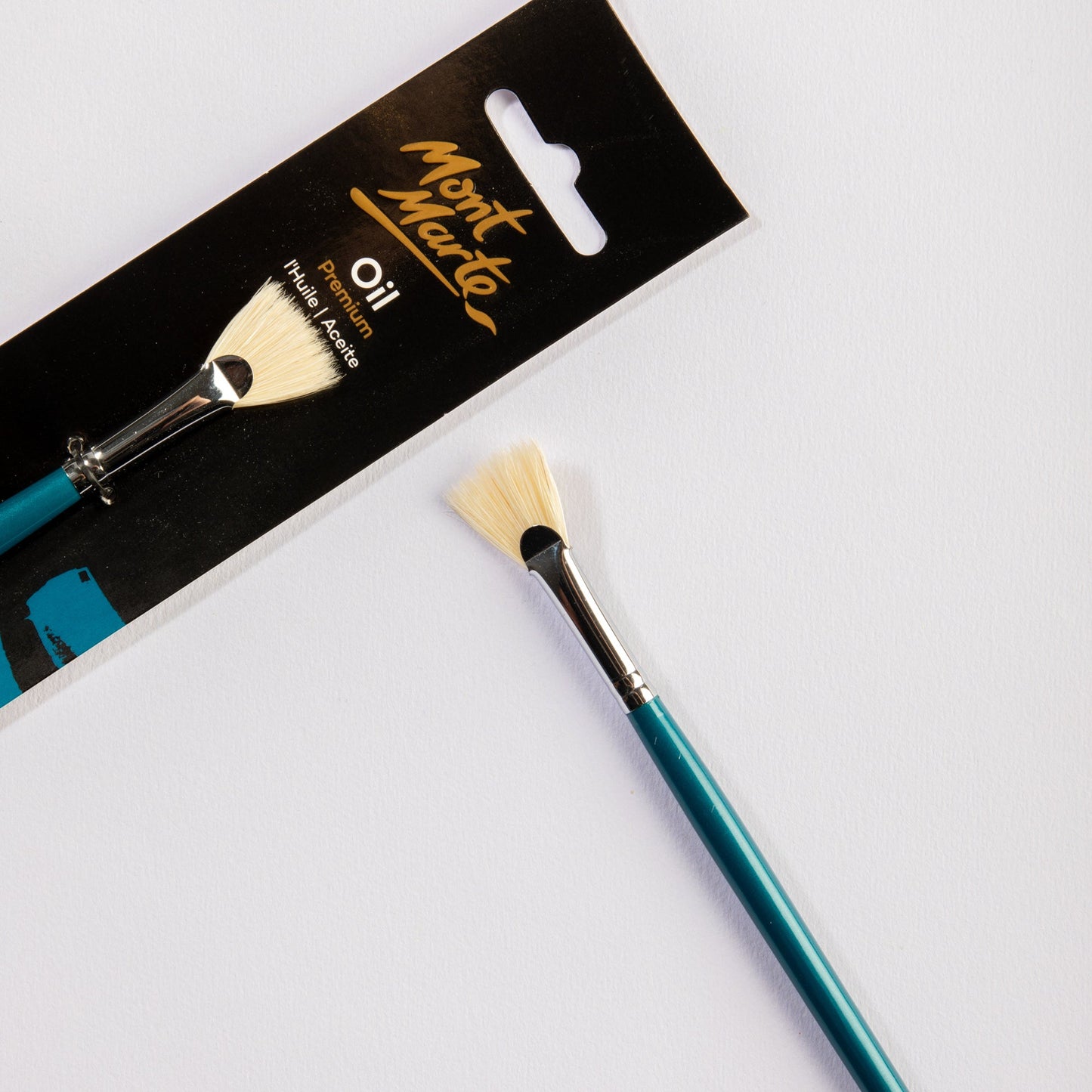 Mont Marte Artist Brush Oil Chungking Fan Narrow 4
