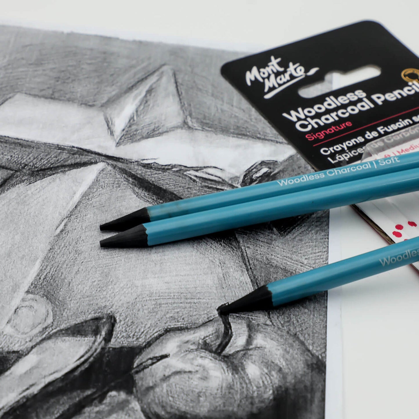 Mont Marte Charcoal - Woodless Charcoal Pencils 3pc