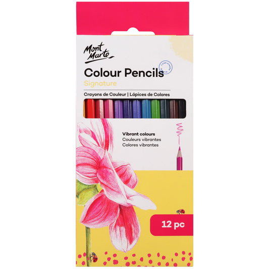 Mont Marte Colour Pencils - Essentials 12pc