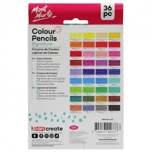 Mont Marte Signature Colour Pencils 36pc