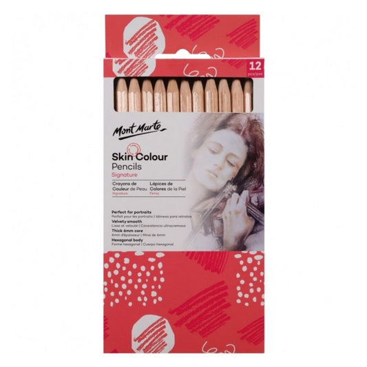 Mont Marte Coloured Pencils - Skin Tones 12pc
