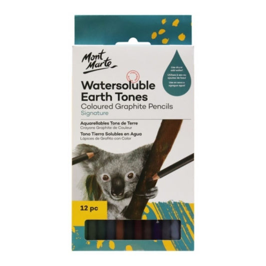 Mont Marte Graphite Earth Tones 12pc