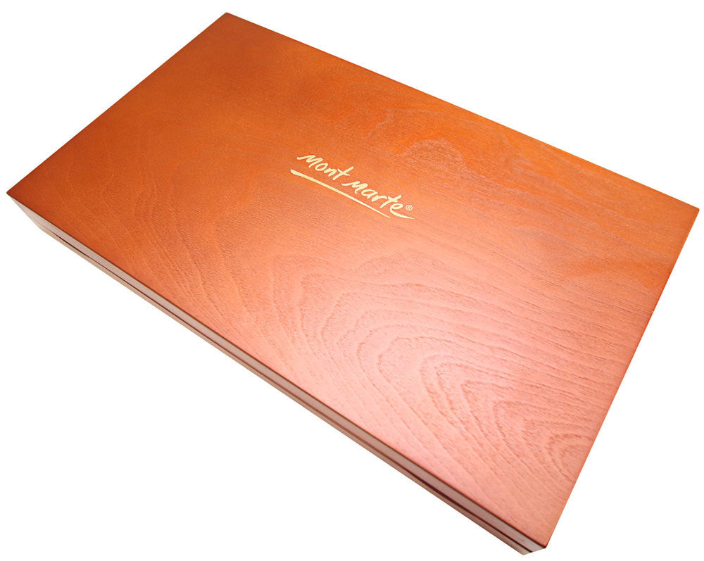 Mont Marte Premium Watercolour Pencils 72 Piece In Wooden Box