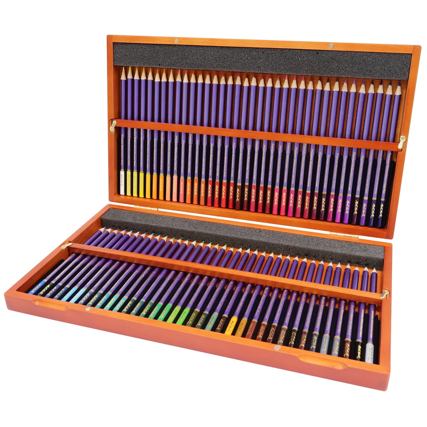 Mont Marte Premium Watercolour Pencils 72 Piece In Wooden Box