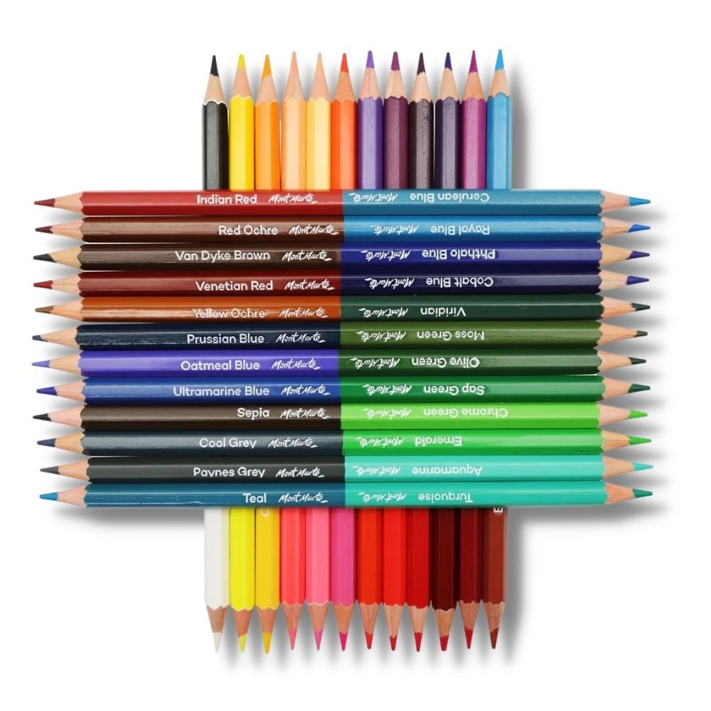 Mont Marte Signature Pencil Set - Duo Colour Pencils 24pc