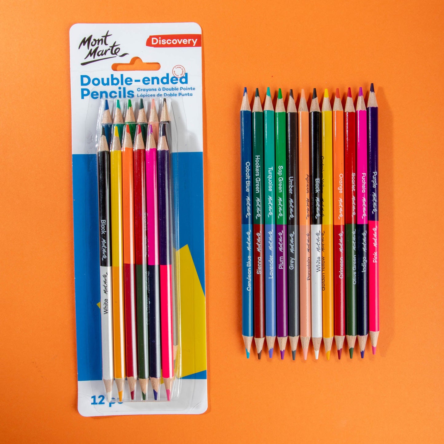 Mont Marte Discovery Double-ended Pencils - 12pc
