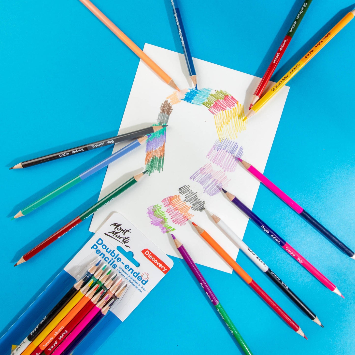 Mont Marte Discovery Double-ended Pencils - 12pc