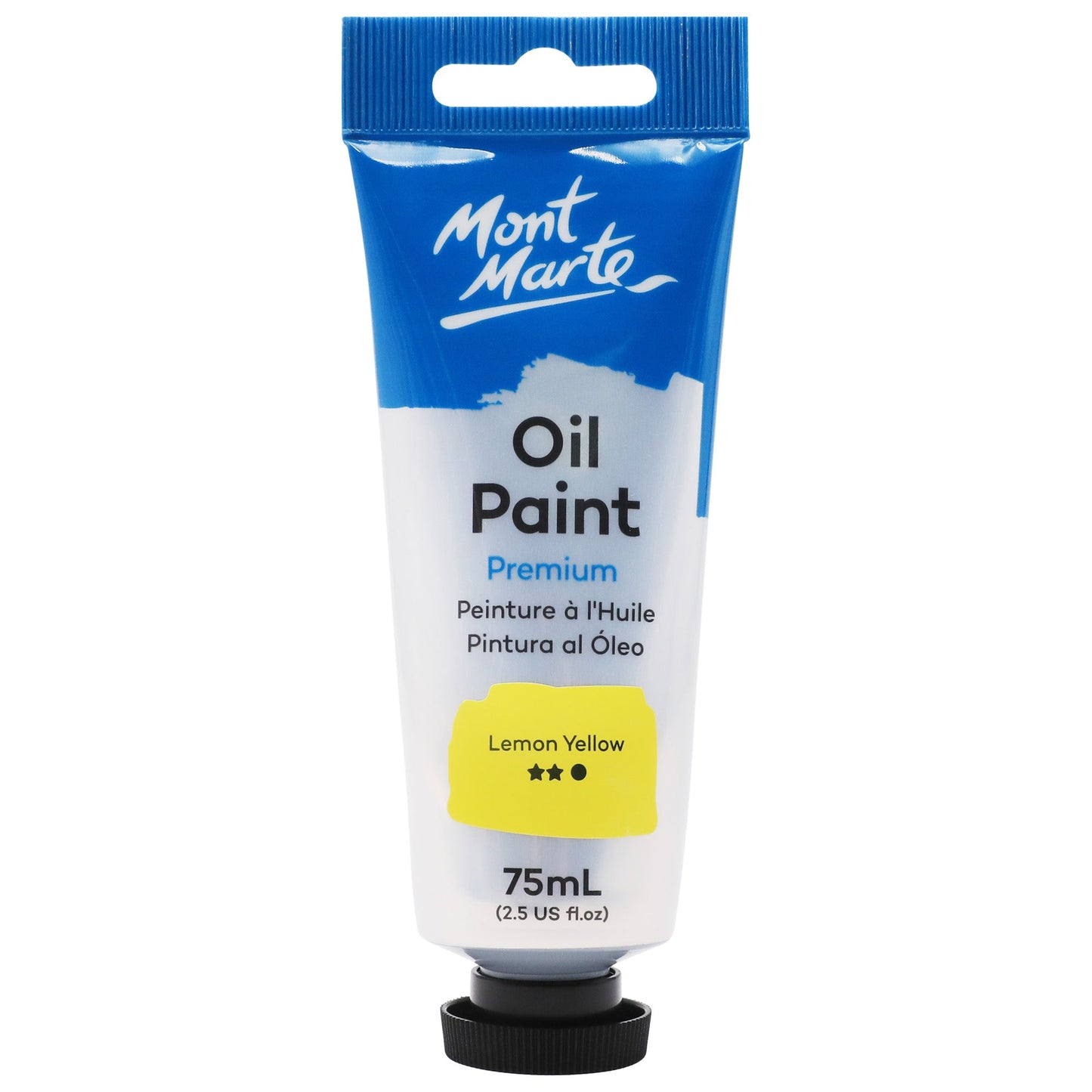 Mont Marte Oil Paint 75ml Tube - Lemon Yellow
