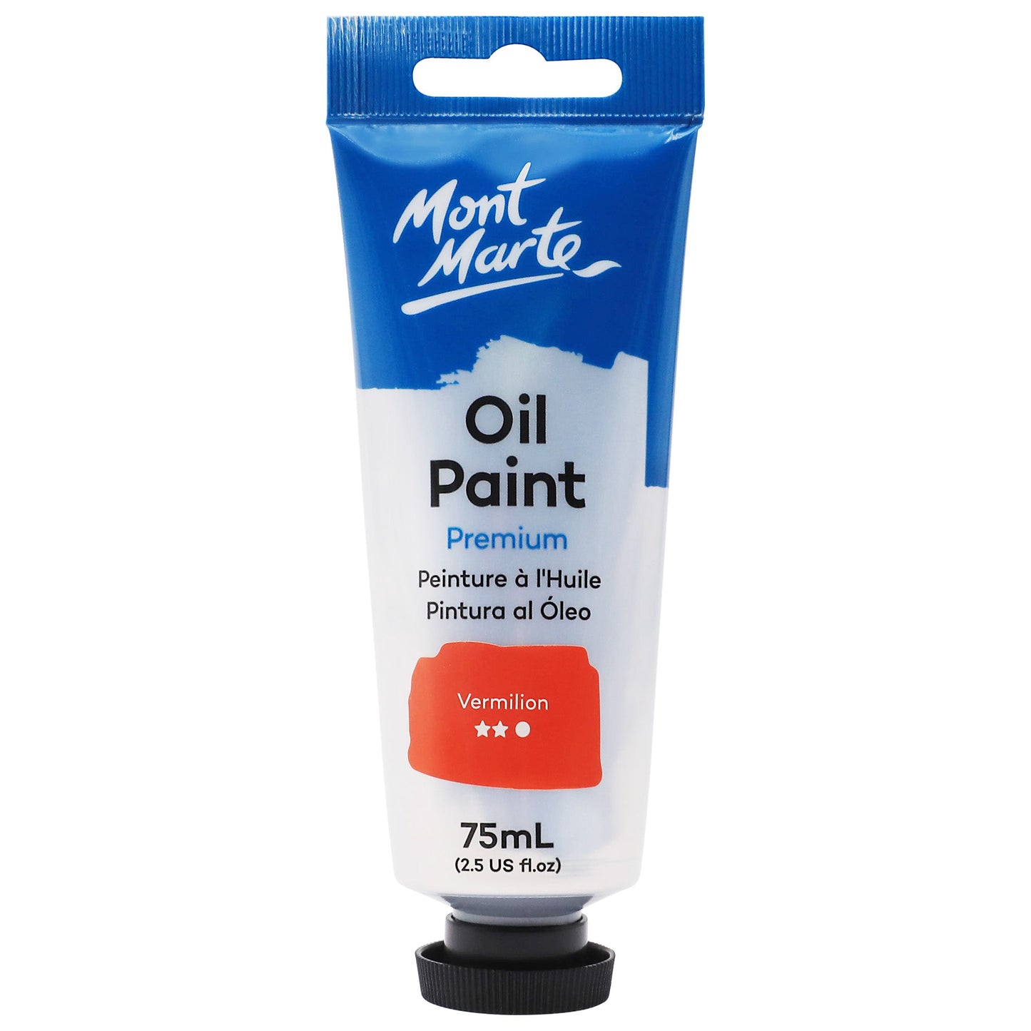Mont Marte Oil Paint 75ml Tube- Vermillion