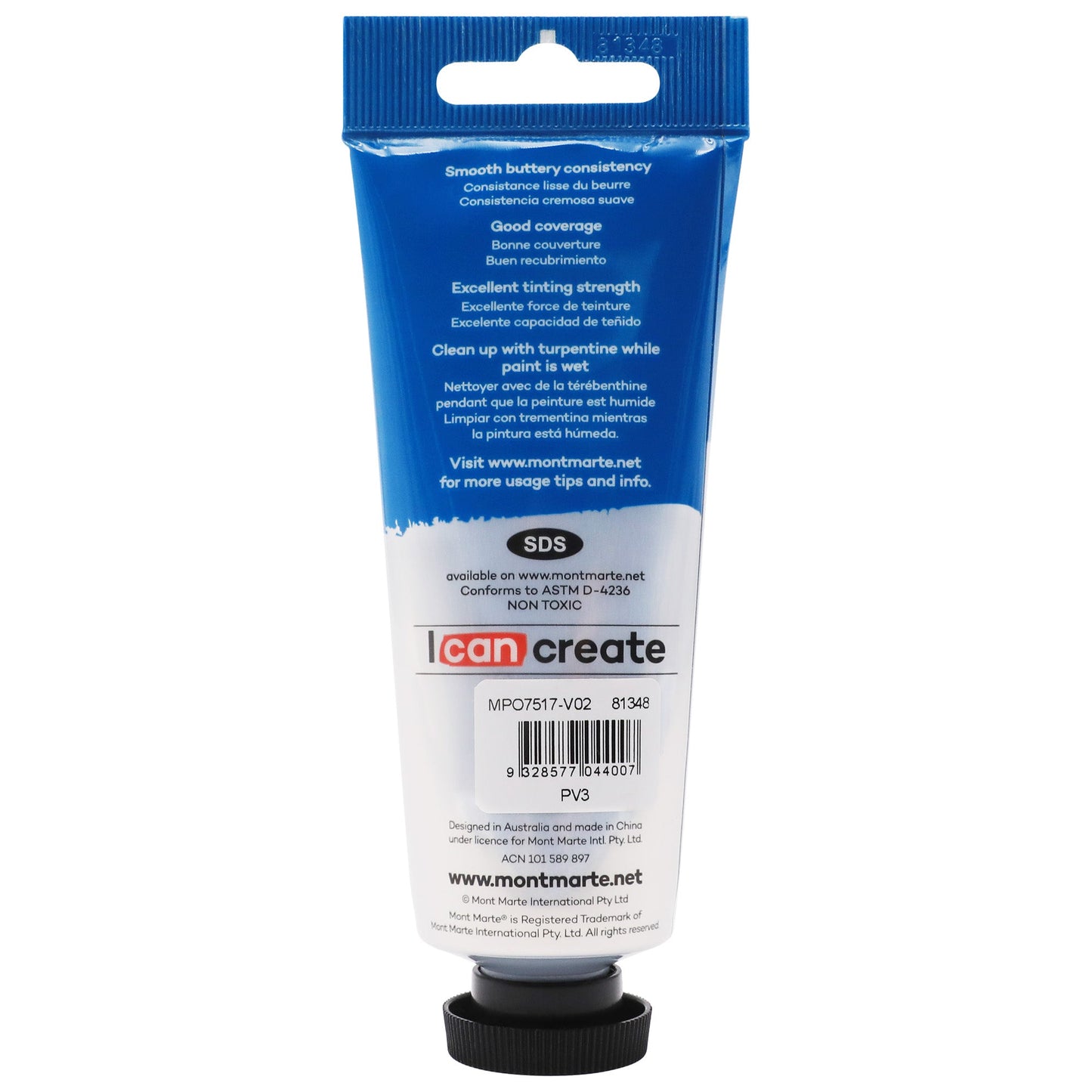 Mont Marte Oil Paint 75ml Tube- Violet